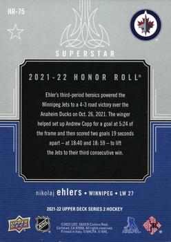 2021-22 Upper Deck - Honor Roll #HR-75 Nikolaj Ehlers Back
