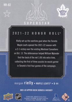 2021-22 Upper Deck - Honor Roll #HR-82 Morgan Rielly Back