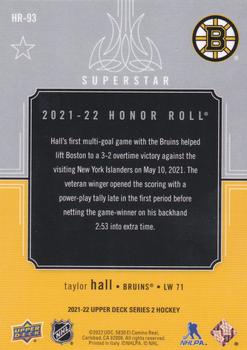2021-22 Upper Deck - Honor Roll #HR-93 Taylor Hall Back