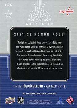 2021-22 Upper Deck - Honor Roll #HR-97 Nicklas Backstrom Back