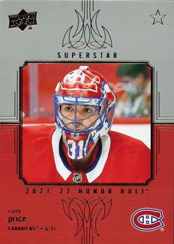 2021-22 Upper Deck - Honor Roll #HR-100 Carey Price Front