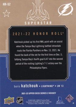 2021-22 Upper Deck - Honor Roll Rainbow Gold #HR-52 Boris Katchouk Back