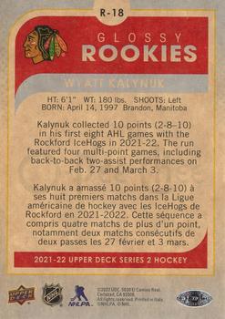 2021-22 Upper Deck - O-Pee-Chee Glossy Rookies #R-18 Wyatt Kalynuk Back