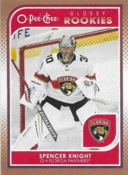 2021-22 Upper Deck - O-Pee-Chee Glossy Rookies Bronze #R-1 Spencer Knight Front