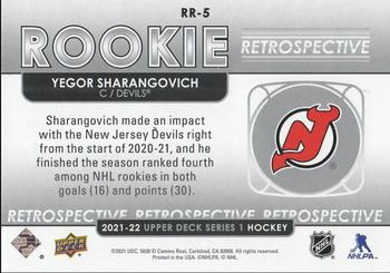 2021-22 Upper Deck - Rookie Retrospective #RR-5 Yegor Sharangovich Back