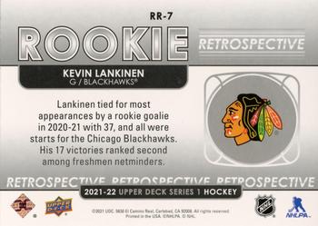 2021-22 Upper Deck - Rookie Retrospective #RR-7 Kevin Lankinen Back