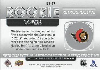 2021-22 Upper Deck - Rookie Retrospective #RR-17 Tim Stutzle Back