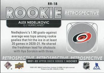 2021-22 Upper Deck - Rookie Retrospective #RR-18 Alex Nedeljkovic Back