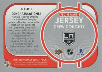 2021-22 Upper Deck - UD Game Jersey #GJ-DD Drew Doughty Back