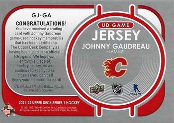2021-22 Upper Deck - UD Game Jersey #GJ-GA Johnny Gaudreau Back