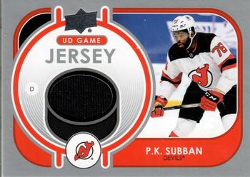 2021-22 Upper Deck - UD Game Jersey #GJ-PS P.K. Subban Front