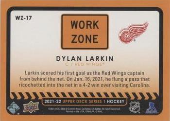 2021-22 Upper Deck - Work Zone #WZ-17 Dylan Larkin Back