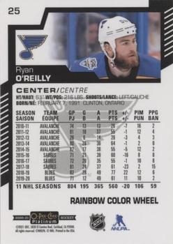 2020-21 O-Pee-Chee Platinum - Rainbow Color Wheel #25 Ryan O'Reilly Back