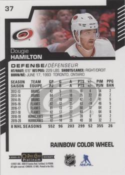 2020-21 O-Pee-Chee Platinum - Rainbow Color Wheel #37 Dougie Hamilton Back