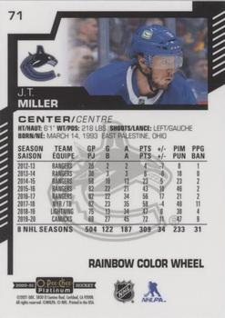 2020-21 O-Pee-Chee Platinum - Rainbow Color Wheel #71 J.T. Miller Back