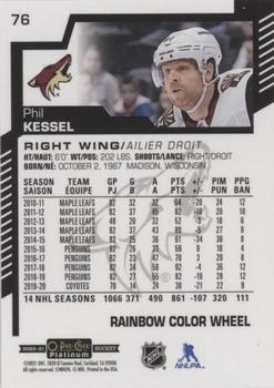 2020-21 O-Pee-Chee Platinum - Rainbow Color Wheel #76 Phil Kessel Back