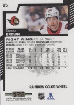 2020-21 O-Pee-Chee Platinum - Rainbow Color Wheel #85 Connor Brown Back