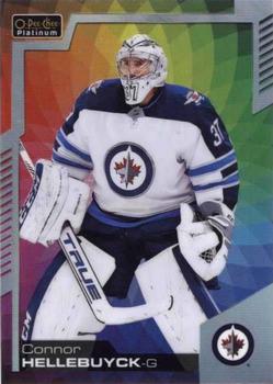 2020-21 O-Pee-Chee Platinum - Rainbow Color Wheel #114 Connor Hellebuyck Front