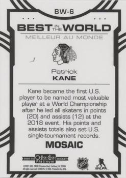 2020-21 O-Pee-Chee Platinum - Best in the World Mosaic #BW-6 Patrick Kane Back