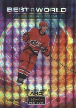 2020-21 O-Pee-Chee Platinum - Best in the World Mosaic #BW-7 Sebastian Aho Front