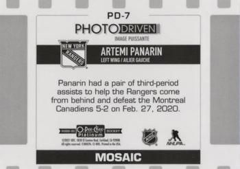 2020-21 O-Pee-Chee Platinum - Photo Driven Mosaic #PD-7 Artemi Panarin Back