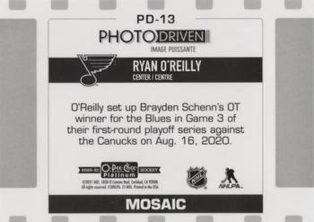 2020-21 O-Pee-Chee Platinum - Photo Driven Mosaic #PD-13 Ryan O'Reilly Back