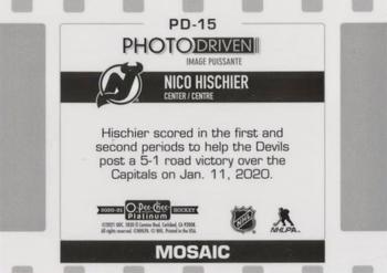 2020-21 O-Pee-Chee Platinum - Photo Driven Mosaic #PD-15 Nico Hischier Back
