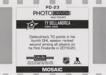 2020-21 O-Pee-Chee Platinum - Photo Driven Mosaic #PD-23 Ty Dellandrea Back