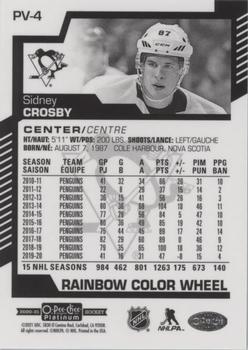 2020-21 O-Pee-Chee Platinum - Rainbow Color Wheel Photo Variation #PV-4 Sidney Crosby Back