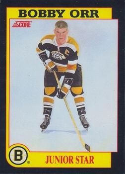 1991-92 Score Canadian English - Bobby Orr Autograph: Junior Star #NNO Bobby Orr Front