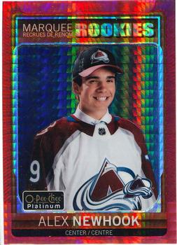 2021-22 O-Pee-Chee - OPC Platinum Preview Red Prism #P-AN Alex Newhook Front