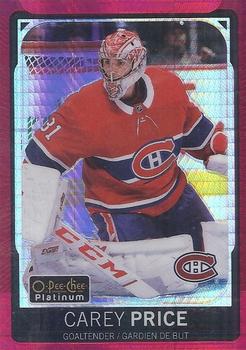 2021-22 O-Pee-Chee - OPC Platinum Preview Red Prism #P-CP Carey Price Front