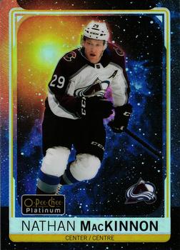 2021-22 O-Pee-Chee - OPC Platinum Preview Cosmic #P-NM Nathan MacKinnon Front