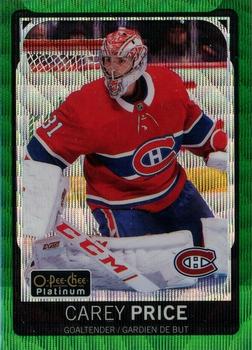 2021-22 O-Pee-Chee - OPC Platinum Preview Emerald Surge #P-CP Carey Price Front