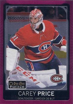 2021-22 O-Pee-Chee - OPC Platinum Preview Matte Pink #P-CP Carey Price Front