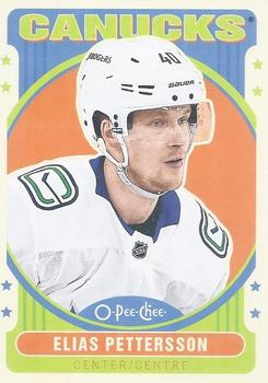 2021-22 O-Pee-Chee - Retro Blank Back #NNO Elias Pettersson Front