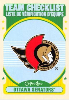 2021-22 O-Pee-Chee - Retro Blank Back #NNO Ottawa Senators Front