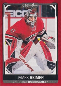 2021-22 O-Pee-Chee - Red Border Blank Back #394 James Reimer Front