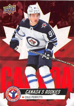 2022 Upper Deck National Hockey Card Day Canada #CAN-4 Cole Perfetti Front