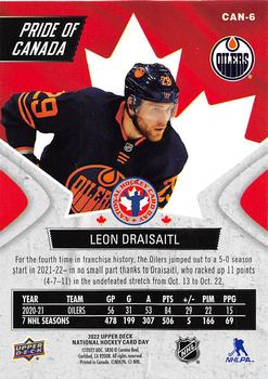 2022 Upper Deck National Hockey Card Day Canada #CAN-6 Leon Draisaitl Back