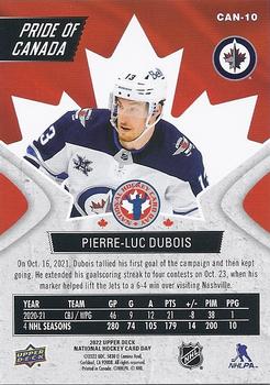 2022 Upper Deck National Hockey Card Day Canada #CAN-10 Pierre Luc-Dubois Back