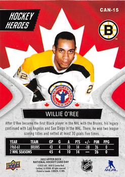 2022 Upper Deck National Hockey Card Day Canada #CAN-15 Willie O'Ree Back
