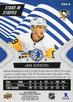 2022 Upper Deck National Hockey Card Day USA #USA-6 Jake Guentzel Back