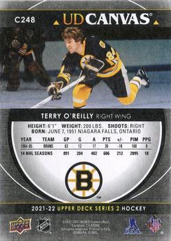 2021-22 Upper Deck - UD Canvas Black #C248 Terry O'Reilly Back