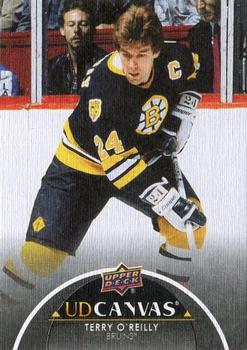 2021-22 Upper Deck - UD Canvas Black #C248 Terry O'Reilly Front