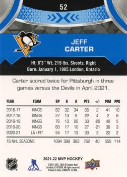 2021-22 Upper Deck MVP - Blue #52 Jeff Carter Back