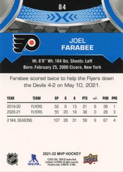 2021-22 Upper Deck MVP - Blue #84 Joel Farabee Back