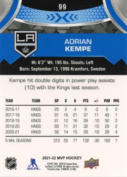 2021-22 Upper Deck MVP - Blue #99 Adrian Kempe Back