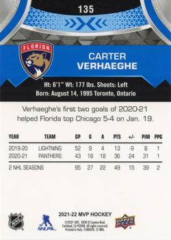 2021-22 Upper Deck MVP - Blue #135 Carter Verhaeghe Back