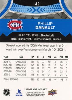 2021-22 Upper Deck MVP - Blue #142 Phillip Danault Back